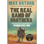 Four Spanish Civil War veterans signed inside Hardback Max Arthur Book The Real Band of Brothers.