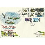 1965 Battle of Britain 25th anniversary FDC large Cover with White cliffs of Dover. Fareham CDS