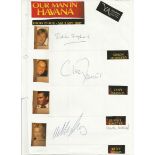 Multisigned Theatrical Casts collection 4 88+ autographs on 20 assorted A4 sheets signed by part and