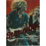 Francis Rossi & Rick Parfitt signed to inside page of large hardback book Status Quo. Good