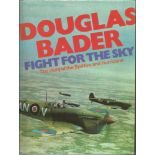 Fight for the Sky hard back book with bookplate signed by four Battle of Britain pilots Tom Neil,