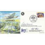 Wg Cdr Roland Beamont DSO DFC & Wg Cdr G Telford signed Canberra Planes and Places cover, scarce