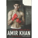 Amir Khan signed hardback book signed autobiography. Good Condition