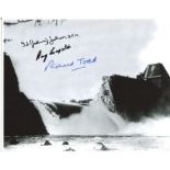 Dambusters Multi Signed: 8x10 inch photo signed by actor and war hero the late Richard Todd who took