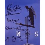 Cricket: 8x10 inch photo of the weather vane at Lords Cricket Ground 'Old Father Tyme' signed by