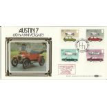 Benham Austin 7 60th Anniversary FDC dated 13th October 1982 Carried by Austin 7 from Longbridge