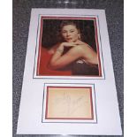 Gaynor Janet A 20cm x 25cm, 10 x 8 inches photo mounted together with an album page signed by