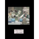 Wallace and Gromit. Signature of Peter Sallis with a photo of “Wallace.” Professionally mounted in