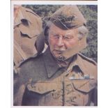 Dads Army. 10 x 8 inch signed photo of Clive Dunn in character as “Private Jones.”