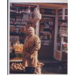 Open All Hours. Ronnie Barker. 10 x 8 inch signed shot in character as ‘Arkwright.’ Excellent.