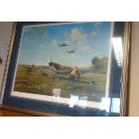 Scramble by Gerald Coulson. Large framed print entitled Scramble, by acclaimed artist Gerald