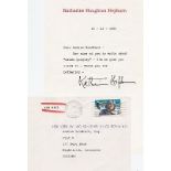 Katherine Hepburn An 14cm x 21cm letter with on Katherine Hepburn's own paper and clearly signed