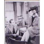 Lauren Bacall. 10 x 8 inch signed photo. Excellent.
