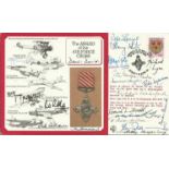 The Air Force Cross special signed cover. Rare Award of the Air Force Cross cover, Eric Wormald