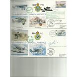 75th Anniversary of the Royal Air Force collection. Full set of THIRTY special signed covers from