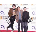 Manic Street Preachers, A 20cm x 25 cm, 10 x 8 inches photo, and clearly signed by the Manic