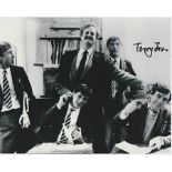Jones Terry, A 10 x 8 inch b/w photo, from Monty Python of Terry Jones and the rest of the class!