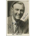 Al Read signed 14cmx9cm sepia photo. (3 March 1909 9 September 1987) was a British radio comedian