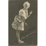 Flora le Breton signed 14cmx9cm sepia picture postcard. Born 1899, died 11 July 1951 in Brooklyn,