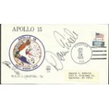 Don Eisele & Dave Scott signed 1971 Apollo 15 cover with Houston postmark. Donn F. Eisele (June