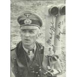 Hasso von Manteuffel Signed vintage photograph, shows him in a half-length portrait in uniform (at