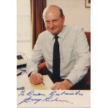 Gerry Anderson. A dedicated signed p/c sized photo of legendary animator Gerry Anderson. Excellent.