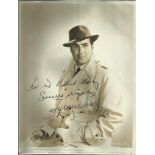 Tyrone Power signed 26cmx20cm sepia photo. (May 5, 1914 November 15, 1958) was an American film