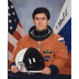 Sharipov Salizhan, Cosmonaut space genuine signed authentic autograph photo. Good Condition