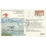 RARE Multisigned Jet Cover. FF11 40th Anniversary of the First Flight of a Jet Propelled Aircraft,
