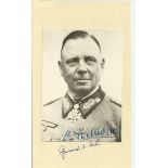 General Fretter-Pico signed vintage 4 x 3 b/w portrait photo. He entered service on 20 September