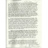 Printed article autographed by Sgt Ray Gallagher. Unusual printed article titled "Birth of the