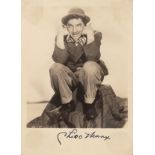 Chico Marx An 12.5cm x 17.5cm B&W photo of Chico Marx and signed by him in dark blue ink. In overall