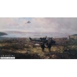 David Shepherd signed print Falklands Casevac, Ajax Bay, 28th May 1982. This is a Signed Limited
