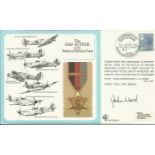 DM medal cover collection small covers with Silk illustrations on the medal flown and pilot