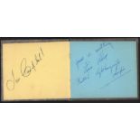 Autograph Album Sport old small album with 27 signed pages including famous wrestlers Billy Riley, E
