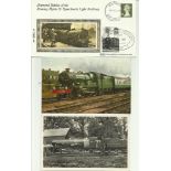 Railway collection consisting of various covers, colour postcards and booklet on Draft Valley