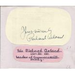 Sir Richard Acland signature piece. Leader of commonwealth party. Good condition