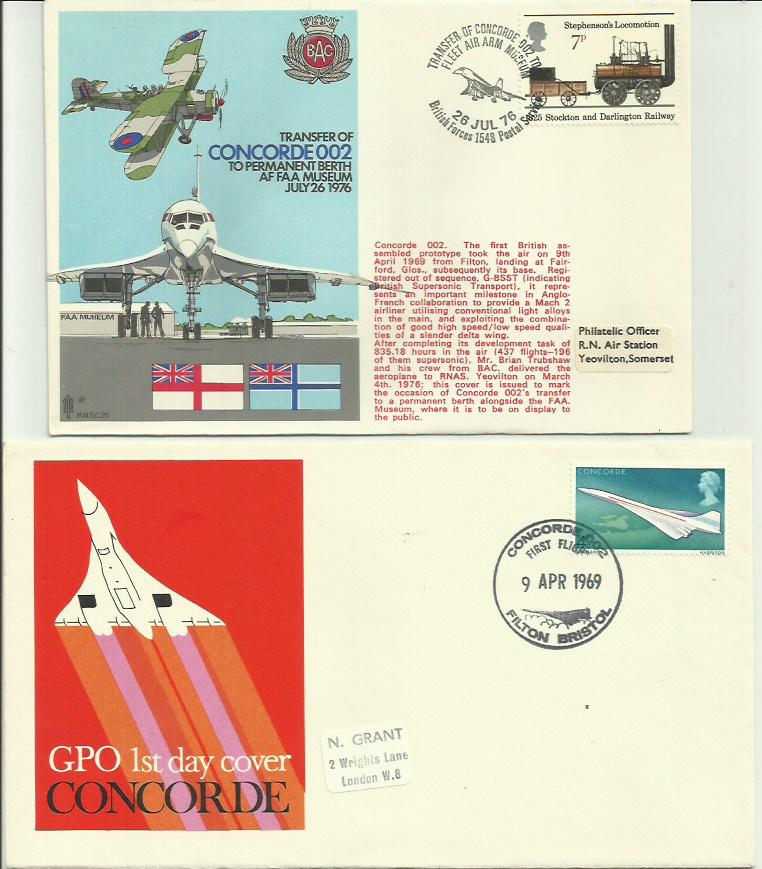 Concorde Collection of Flown covers. Concorde Visit of Concorde to RNAS Yeovilton dated 30th May - Image 2 of 4