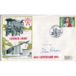 Dame Flora Robson: 1982 'Church Army' commemorative envelope signed by actress Dame Flora Robson who