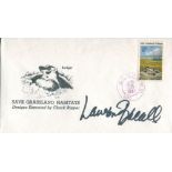 Lauren Bacall: Wildlife FDC signed by actress Lauren Bacall. Good condition