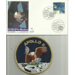 Space cover collection in half size album. Includes 20 + various covers, photos and Apollo 11