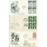 US FDC collection dating back to 1948 in half size album. 80+ covers. Mainly illustrated full set