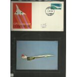 Concorde collection of 2 FDC’s and 5 colour postcards. Good condition