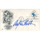 Anjelica Huston: Commemorative envelope dedicated to American dance signed by legendary Hollywood