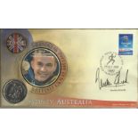 Jonathan Edwards signed 2000 Sydney Australia coin FDC. Good Condition