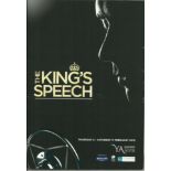 Kings Speech multisigned Theatre Programme, signed by Joss Ackland, Lisa Baird, Daniel Betts,