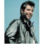 John Travolta 8x10 photo of John from Grease, signed by him in NYC. Good condition