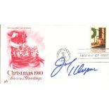 Jack Klugman: 1980 Christmas commemorative envelope signed by Quincy and Odd Couple actor Jack