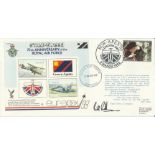 Bill Randle signed 75th Anniv of the Royal Air Force cover. Good Condition