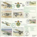 75th Ann RAF VIP signed cover collection of 27 of the 30 cover series RAF(75) all flown by the RAF